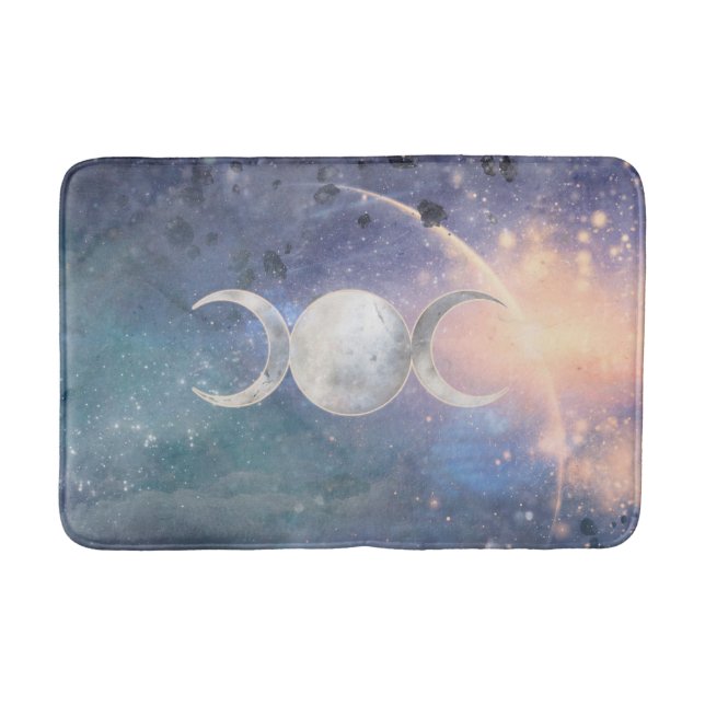 Tapis De Bain Univers Triple Lune Céleste Goddess Moonstone (Devant)