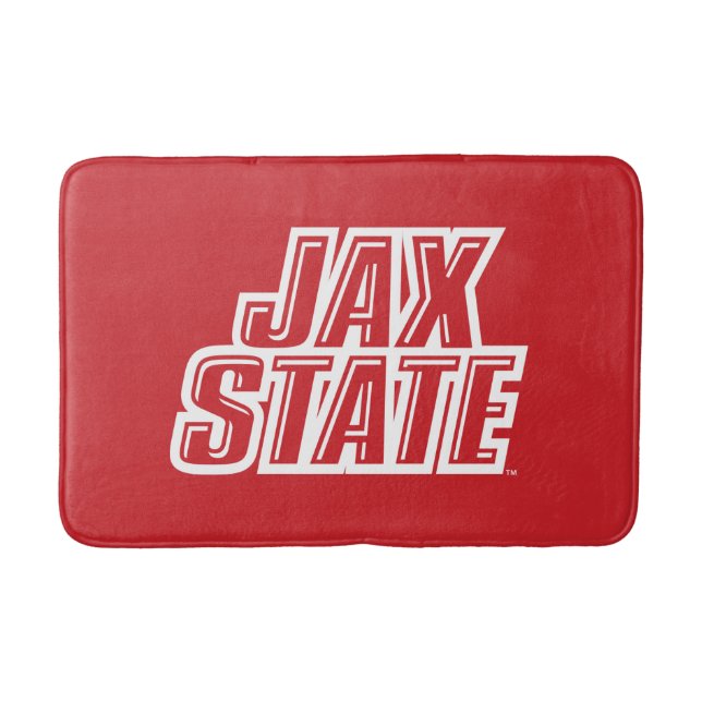 Tapis De Bain Université d'État de Jacksonville Logo JAX STATE (Devant)