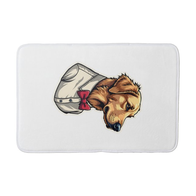 Tapis De Bain USA Golden Retriever Vintage Patriotic Dog Shirt 4 (Devant)