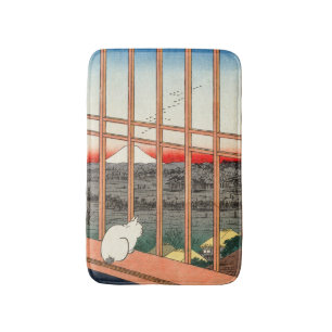 Tapis De Bain Utagawa Hiroshige - Champs de riz Asakusa