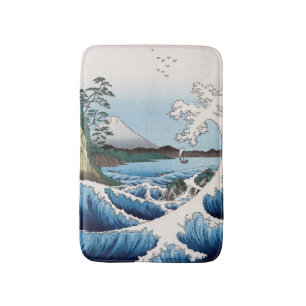 Tapis De Bain Utagawa Hiroshige - Mer au large de Satta, provinc