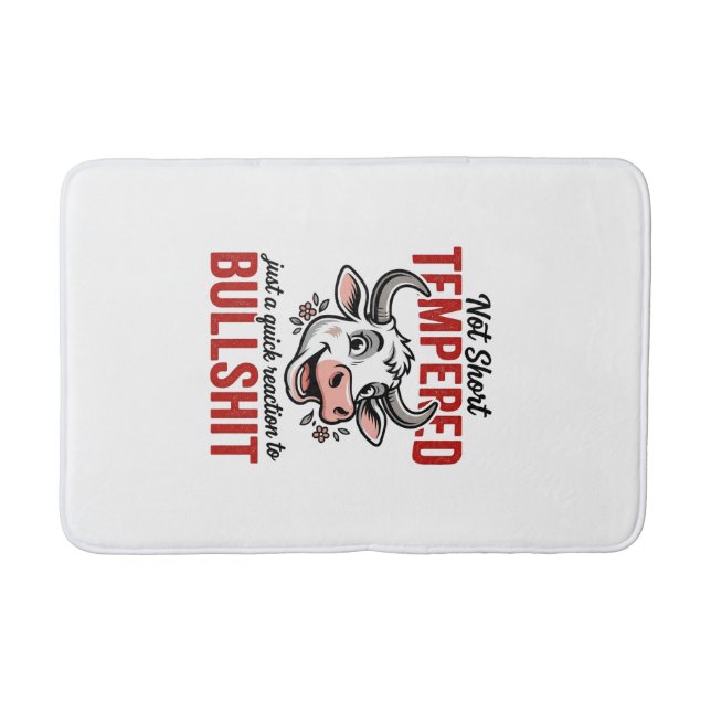 Tapis De Bain Vache à tempérament drôle vintage (Devant)