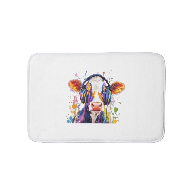 Tapis De Bain Vache des hautes terres colorées (Devant)