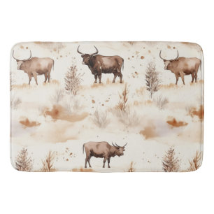Tapis De Bain Vache des Highlands de l'Ouest Sud-Ouest