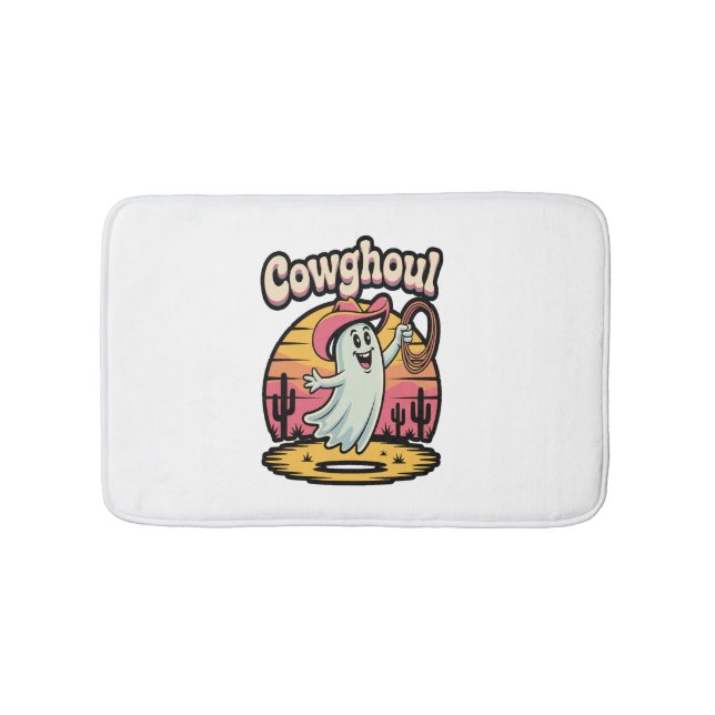 Tapis De Bain Vache Ghoul Halloween Éffrayant (Devant)