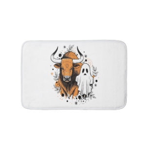 Tapis De Bain Vache Highland Halloween Mignonne Automne