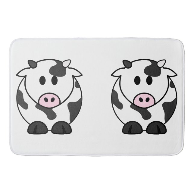 Tapis De Bain Vache laitière mignonne (Devant)