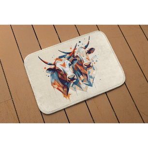 Tapis De Bain Vaches Abstraites personnalisables