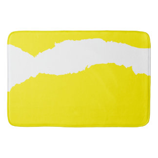 Tapis De Bain Vague déchirée jaune