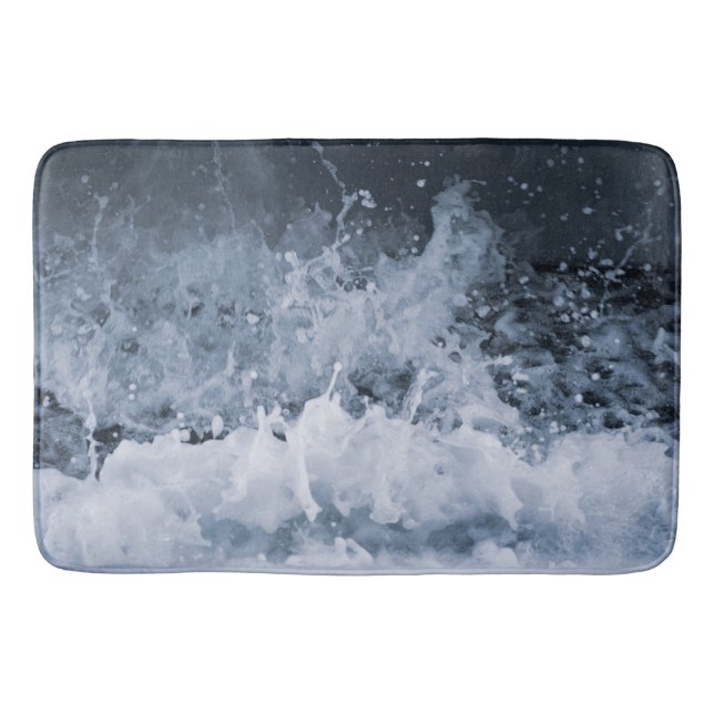 Tapis De Bain Vague d'océan Éclaboussure de près 1 (Devant)