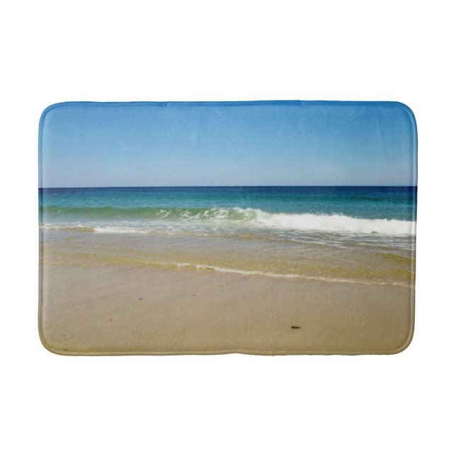 Tapis De Bain Vagues de plage d'océan (Devant)