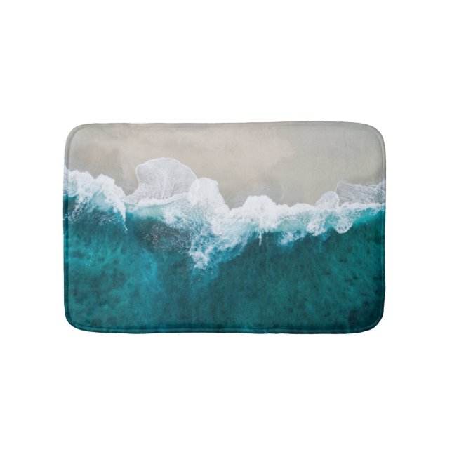 Tapis De Bain Vagues maritimes - Côte des Maldives (Devant)