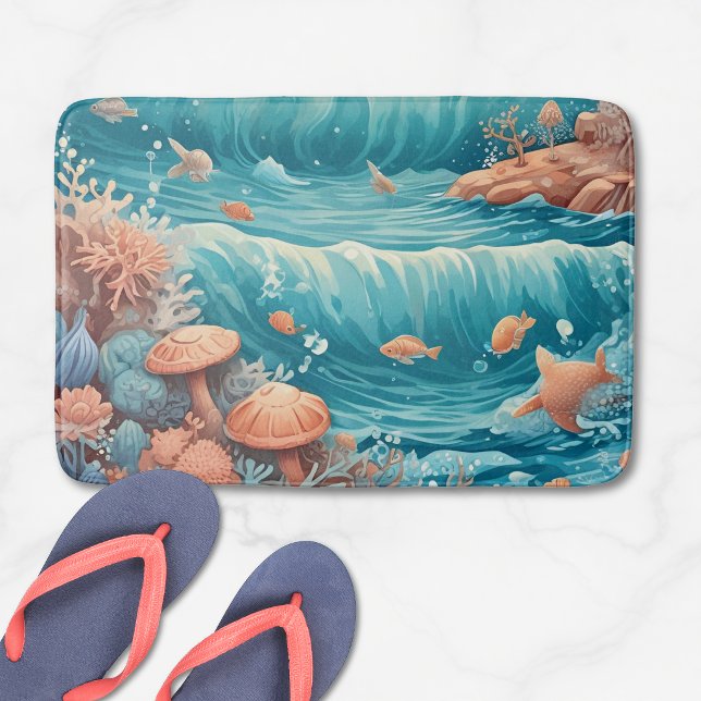 Tapis De Bain Vagues & Ocean Dreamscape (Créateur téléchargé)