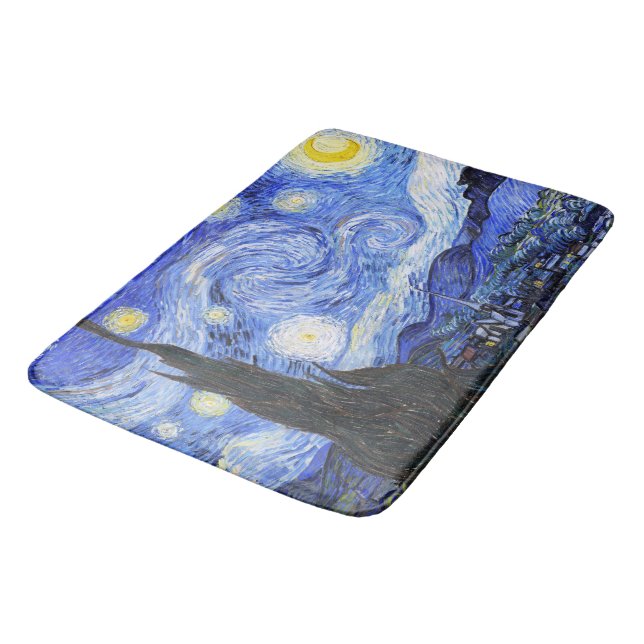 Tapis De Bain Van Gogh La Nuit étoilée (Angle)