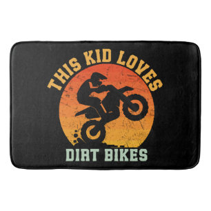 Tapis De Bain Vélo de terre drôle pour enfants