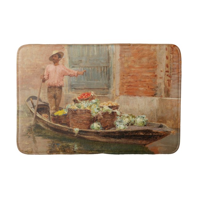 Tapis De Bain Vendeur de légumes à Venise (par Vincenzo Caprile) (Devant)