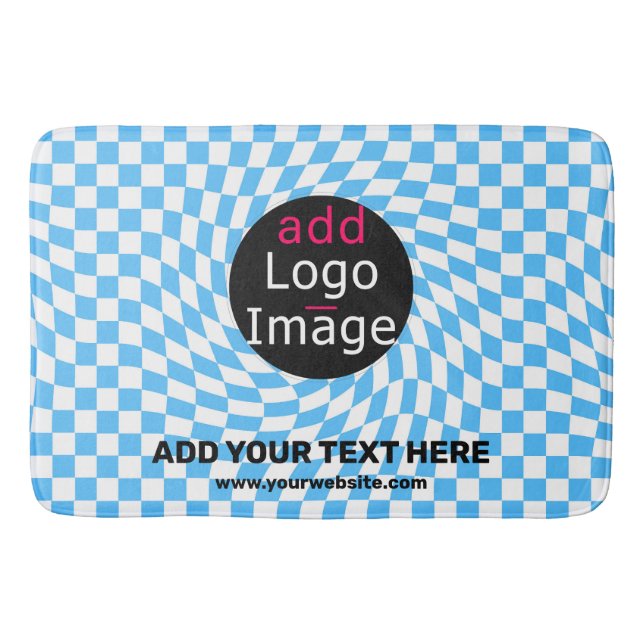 Tapis De Bain Vérificateur professionnel personnalisé moderne bl (Devant)