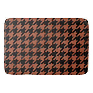 Tapis De Bain Vérification Brown de la position noire