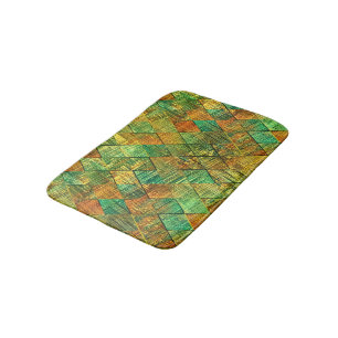 Tapis De Bain Verre coloré géométrique décoratif moderne