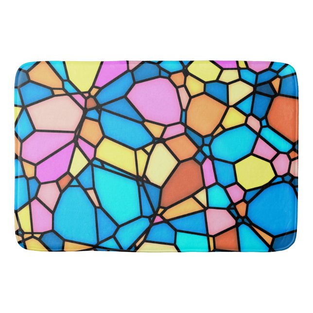 Tapis De Bain Verre multicolore  (Devant)