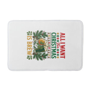 Tapis De Bain Verres à bière de Noël Brew Pine Hops