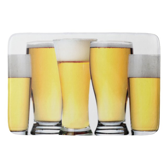 Tapis De Bain Verres de bière glacée (Devant)