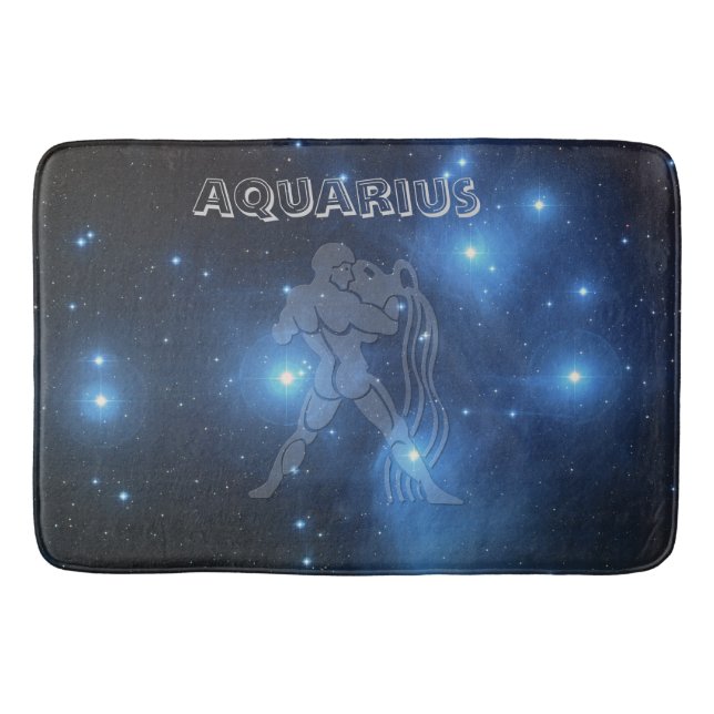 Tapis De Bain Verseau de signe de zodiaque (Devant)