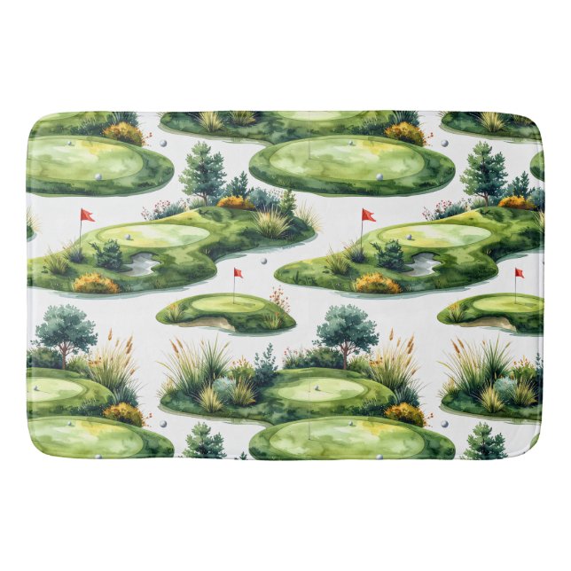 Tapis De Bain Vert de putting de golf (Devant)
