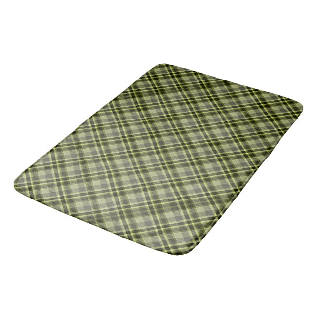 Tapis de bain vert de terre (Angle)
