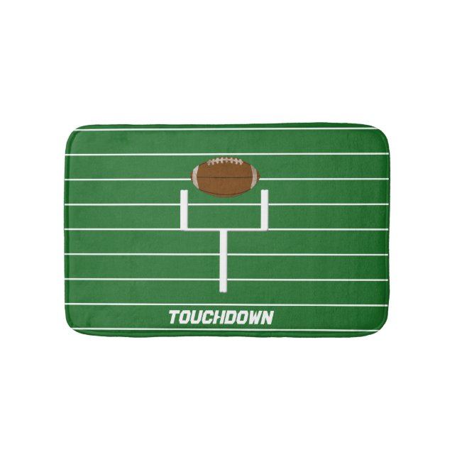Tapis de bain vert du football de touchdown (Devant)