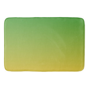 Tapis De Bain Vert et jaune ombre