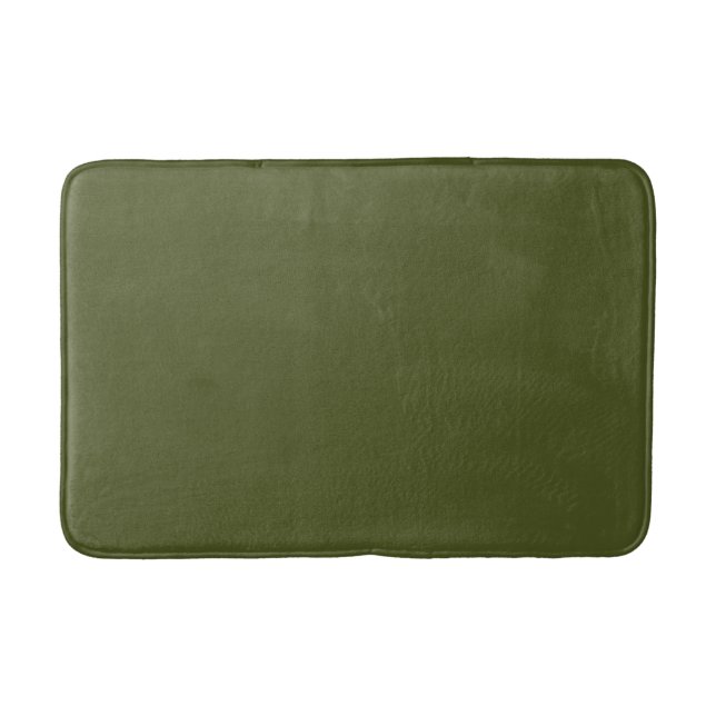 Tapis De Bain Vert olive uni (Devant)