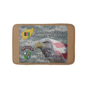 Tapis De Bain Vétéran de combat afghan 75e régiment de rangers