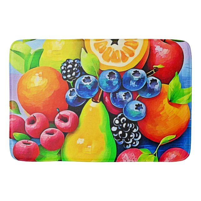 Tapis De Bain Vibrant Fruit Still Life (Devant)