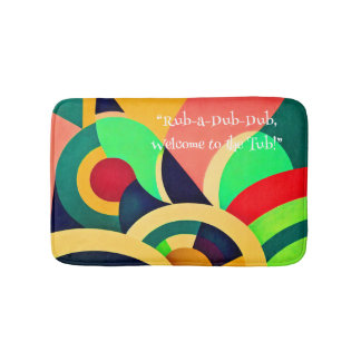 Tapis De Bain Vibrant Mat de bain en mousse à mémoire Abstraite