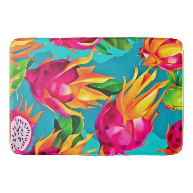 Tapis De Bain Vibrant Motif de fruits de Dragoon (Devant)