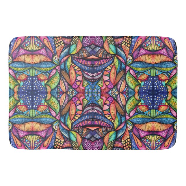 Tapis De Bain Vidéo abstraite doodle (Devant)