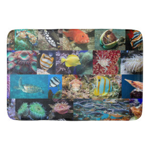 Tapis De Bain Vie marine tendance de récif corallien : poissons