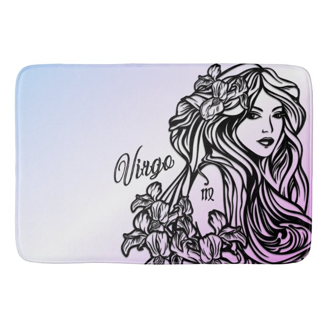 Tapis De Bain Vierge Vierge Zodiaque Violet (Devant)