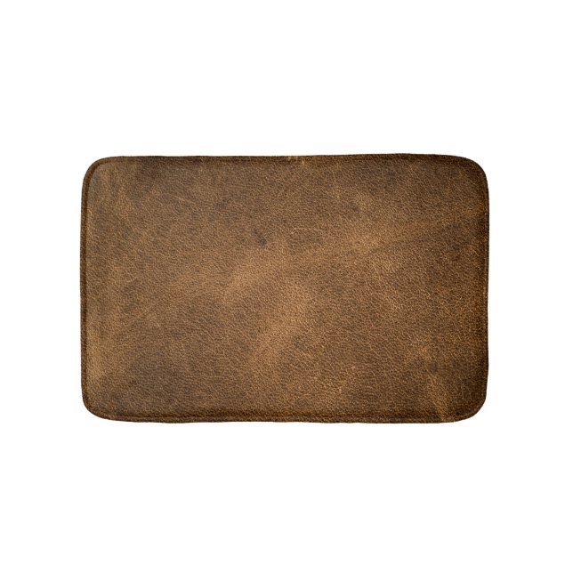 Tapis De Bain Vieux cuir Brown : Arrière - plan texturé (Devant)