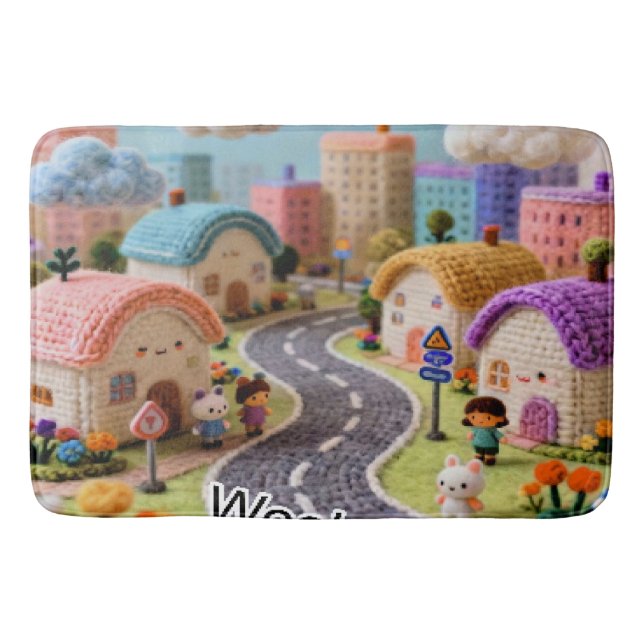Tapis De Bain Village Laineux  (Devant)
