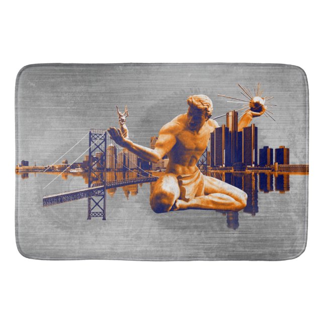 Tapis De Bain Ville de Détroit (Devant)