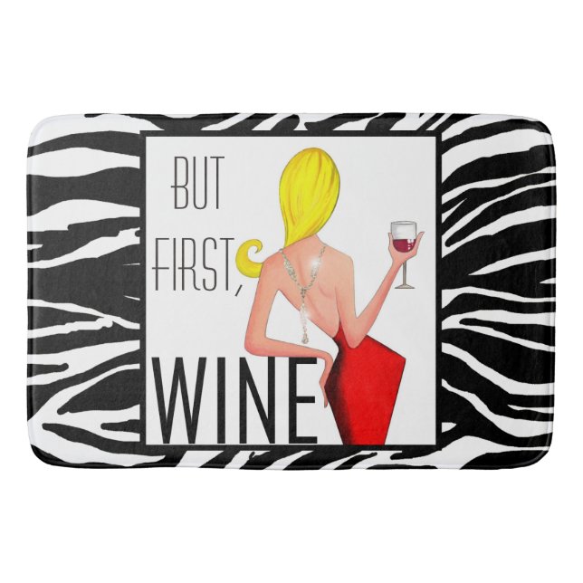 Tapis De Bain "Vin DIVA" - Mais d'abord...Vin ! (Devant)