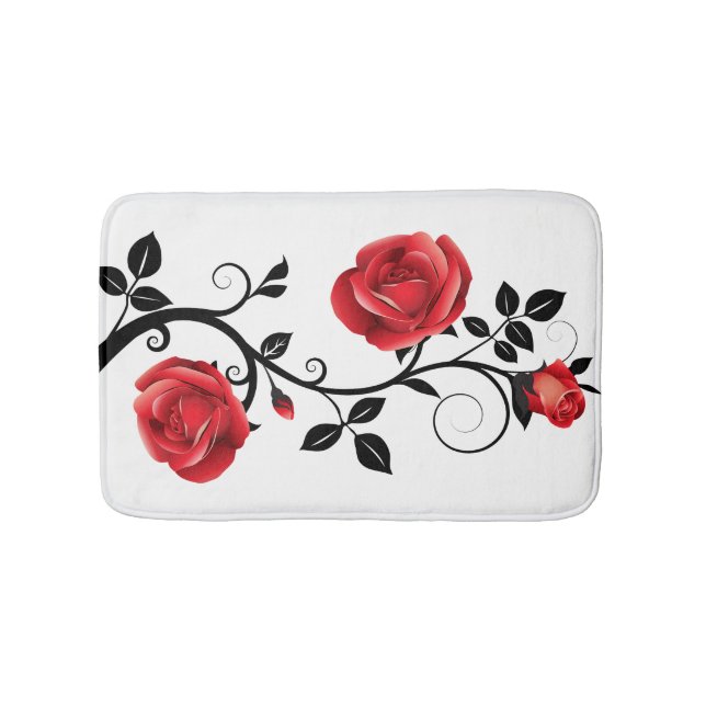 Tapis De Bain Vin rose rouge de la cuve (Devant)