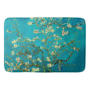 Tapis De Bain Vincent Van Gogh Blossoming Almond Tree Floral Art