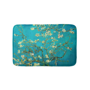 Tapis De Bain Vincent Van Gogh Blossoming Almond Tree Floral Art