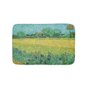 Tapis De Bain Vincent van Gogh - Champ aux iris près d'Arles