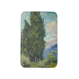 Tapis De Bain Vincent van Gogh - Cyprès