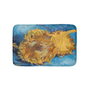 Tapis De Bain Vincent van Gogh - Deux tournesols coupés