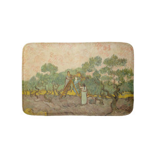 Tapis De Bain Vincent van Gogh - Femmes cueillette d'olives